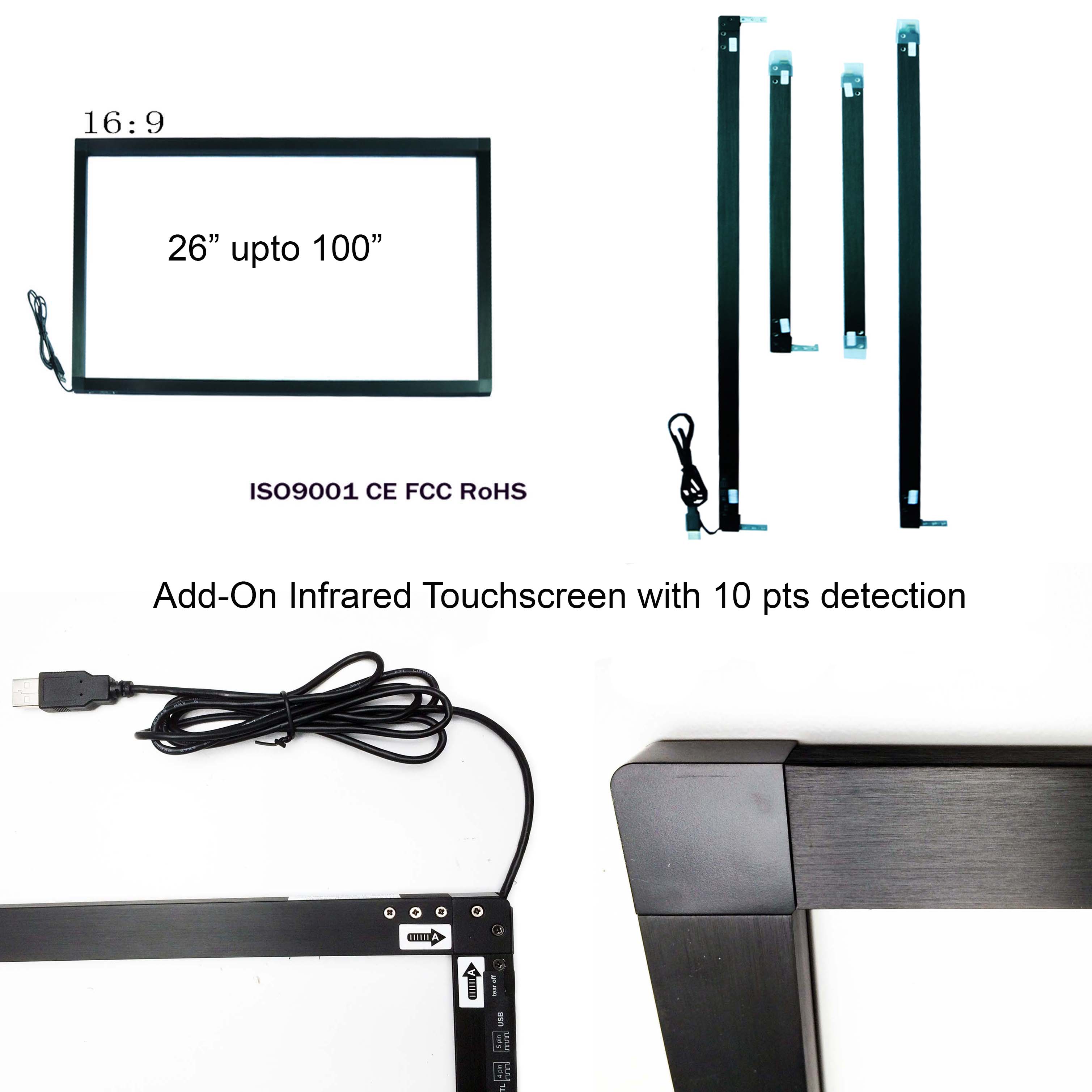 add-on touchscreen Add-On infrared touchscreens