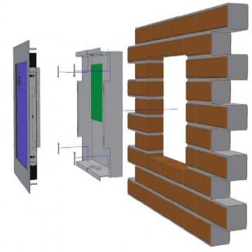 in wall mount touchscreen pc