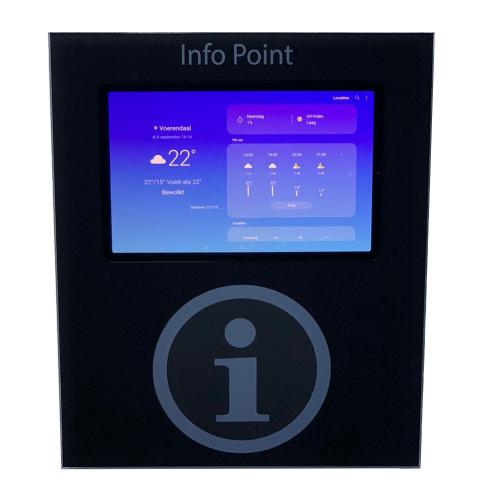 pcap touchscreen kiosk small front