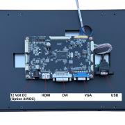 13.3 inch black panel mount connections