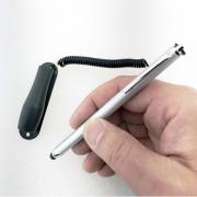 stylus pen in hand in silver