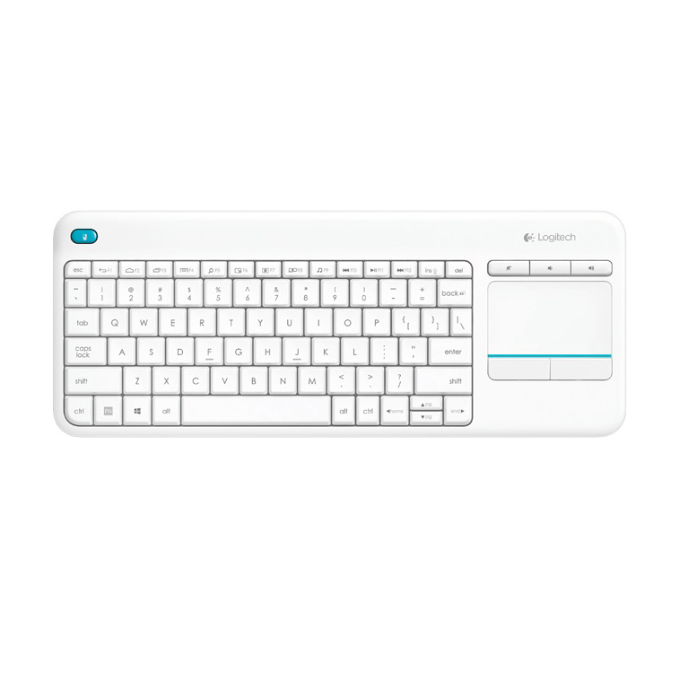 Wireless Keyboard met muispad (Wit)